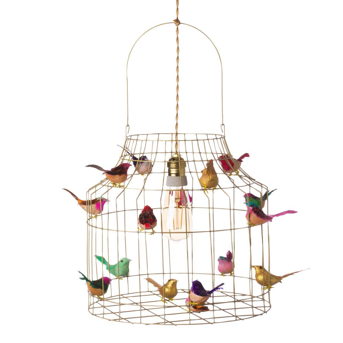 hanglamp vogeltjes goud mixed