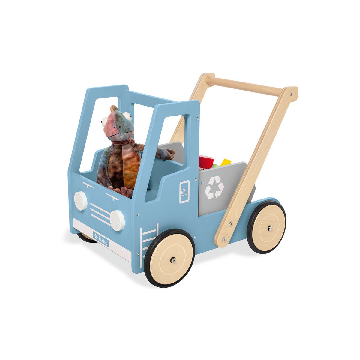 Pinolino loopwagen 'Kiepwagen Fred', blauw