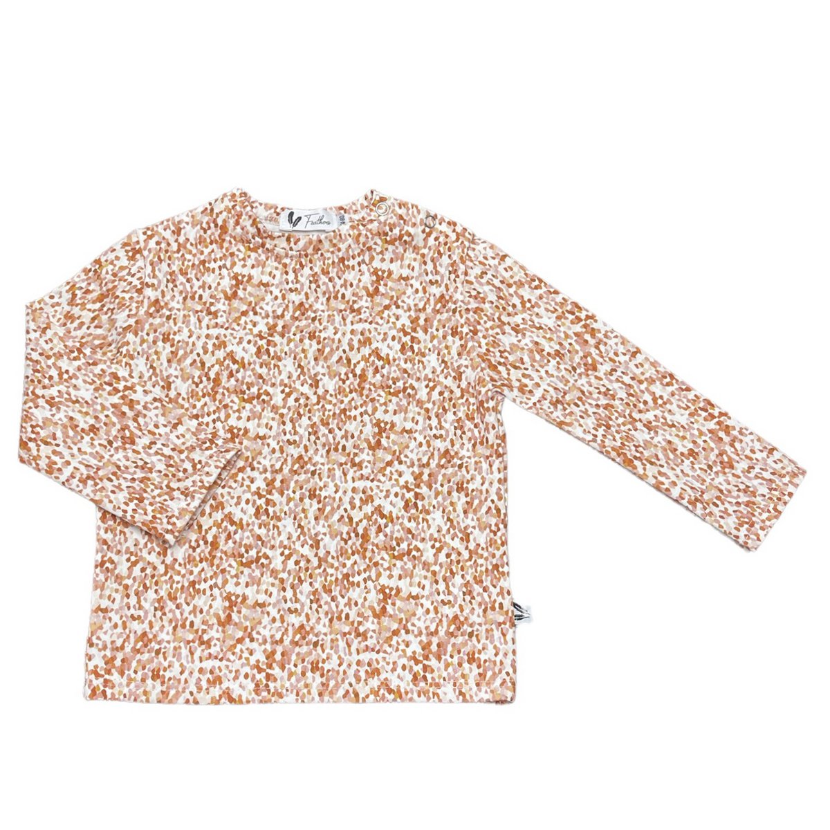 Longsleeve confetti burnt orange