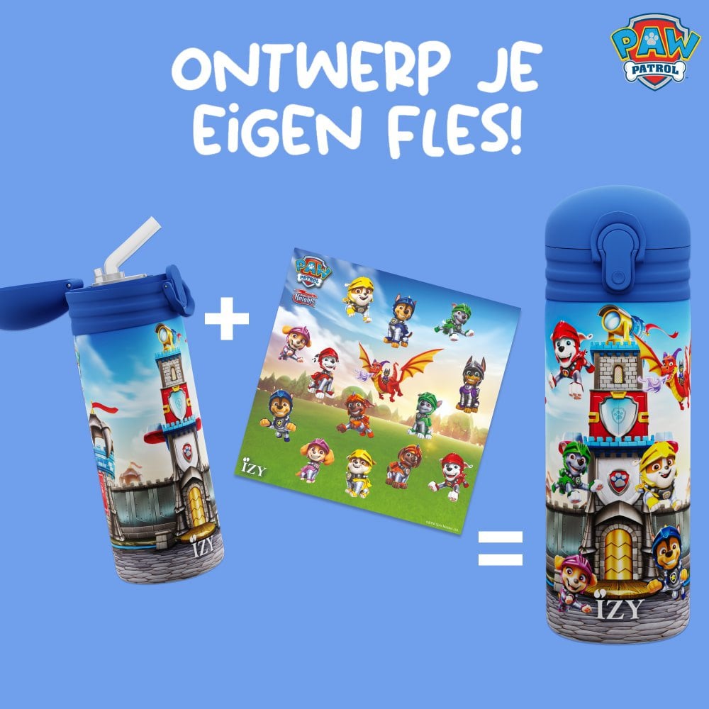 IZY Kids Thermos Drinkfles - Paw Patrol - Rescue Knights - 350ML
