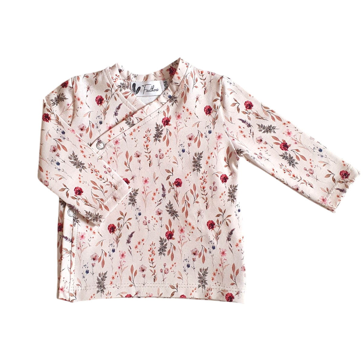 Feathers overslagshirtje romantic flower