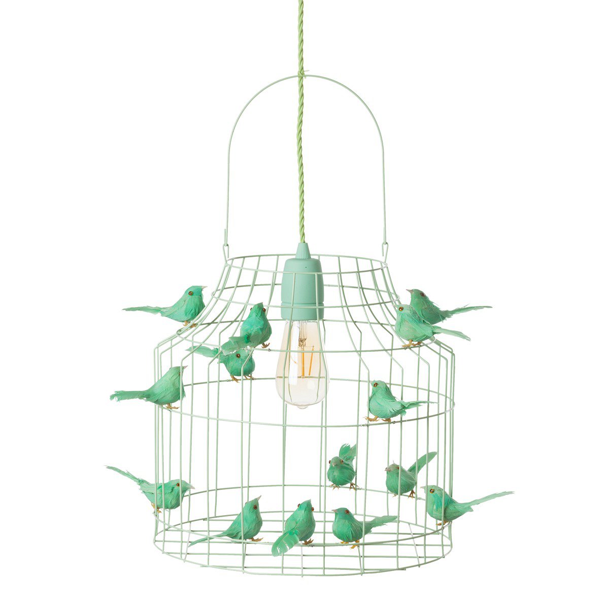 hanglamp vogeltjes mint