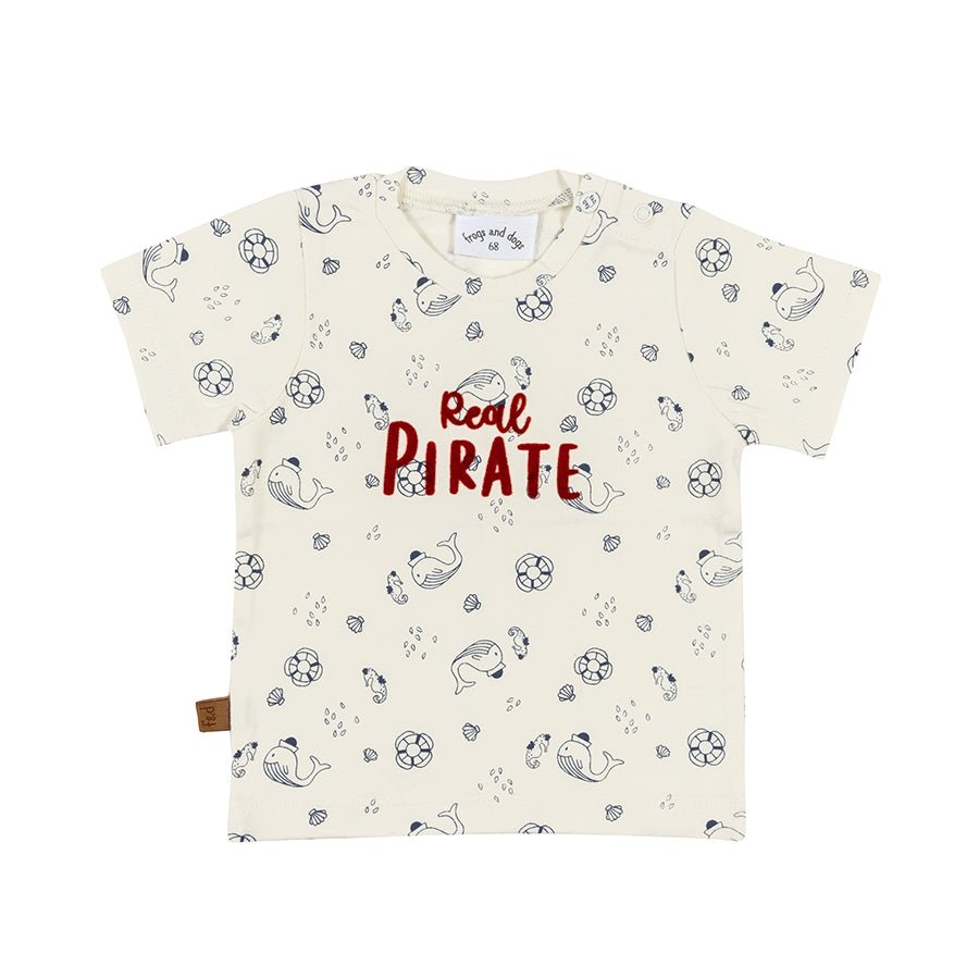 Frogs and Dogs Piraat T-shirt Real Pirate | Gebroken Wt