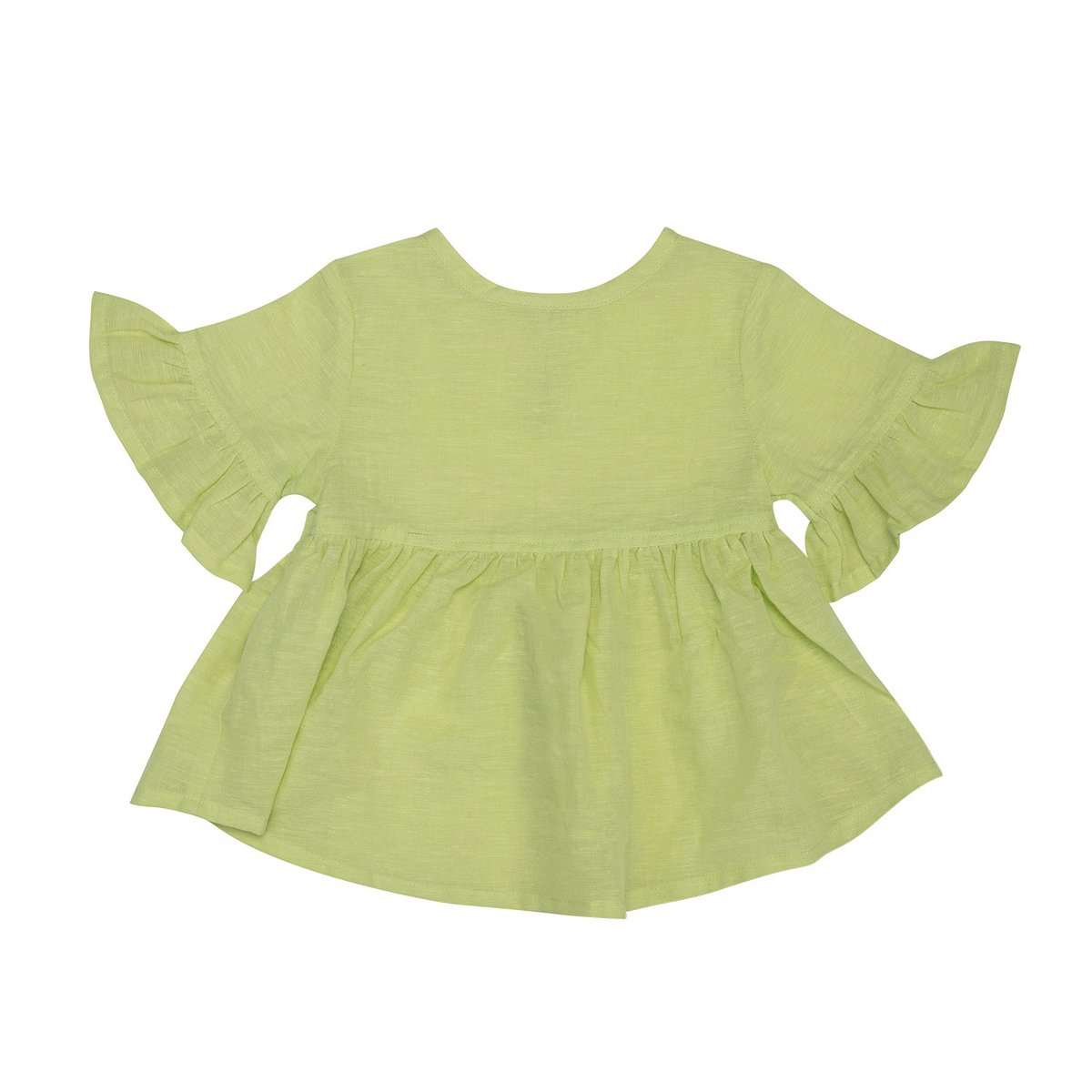 OrganicEra hennep babyblouse appelgroen