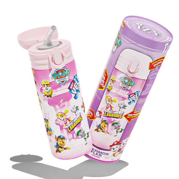 IZY Kids Thermos Drinkfles - Paw Patrol - Refresh Pink - 350ML