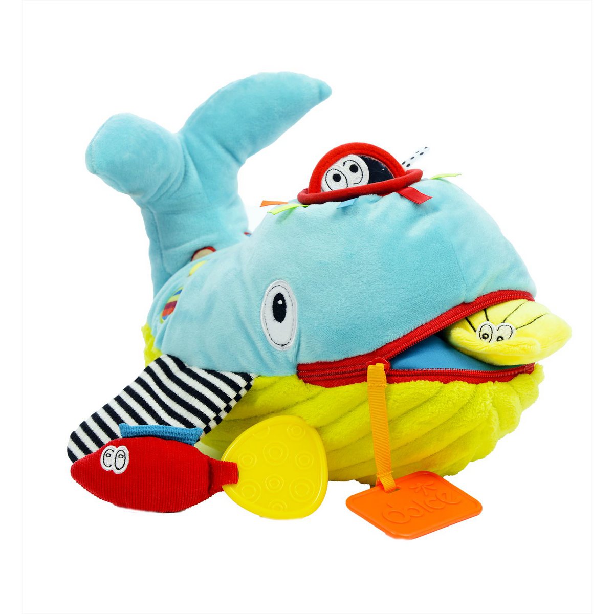 Dolce Classic activiteitenknuffel walvis Wallie - 21 cm