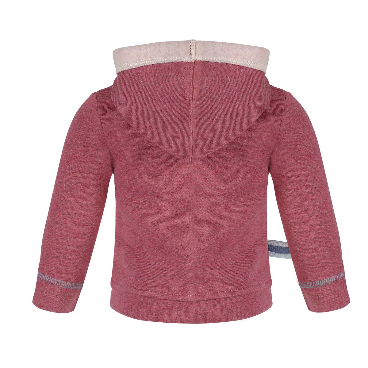 OrganicEra babyjasje met capuchon bordeaux