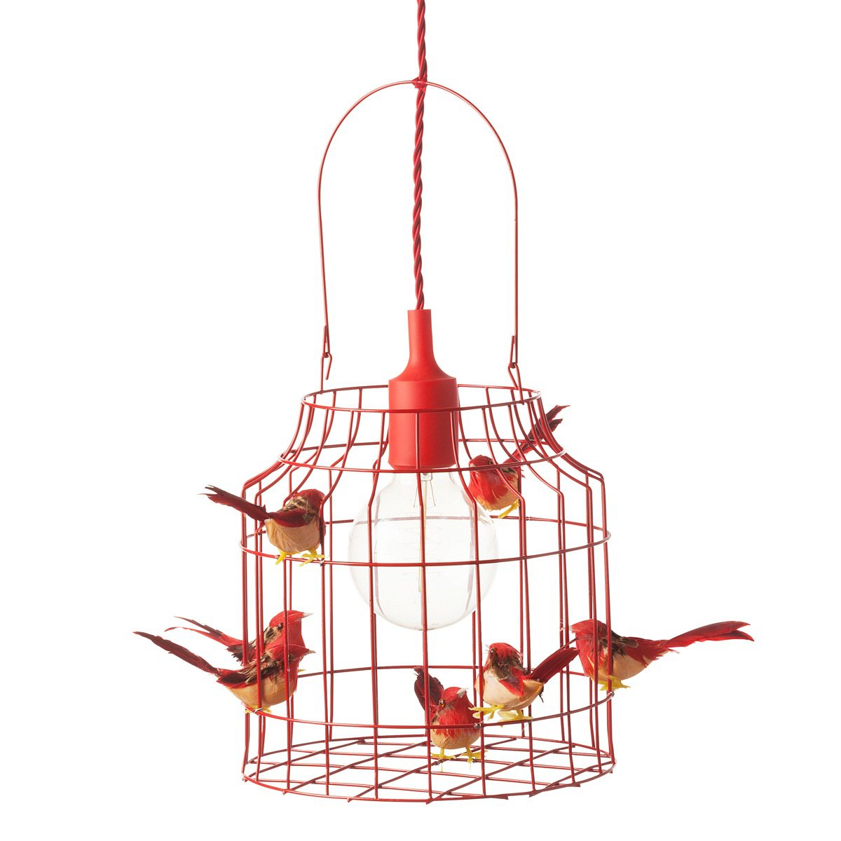 hanglamp vogels rood rodehanglamp rode hanglamp rood jongenslamp brandweerlamp kinderkamerlamp meisjeslamp babylamp